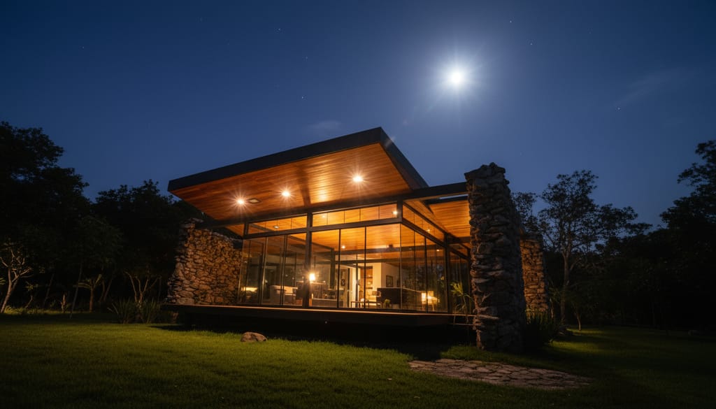 Eco Habitat ao luar