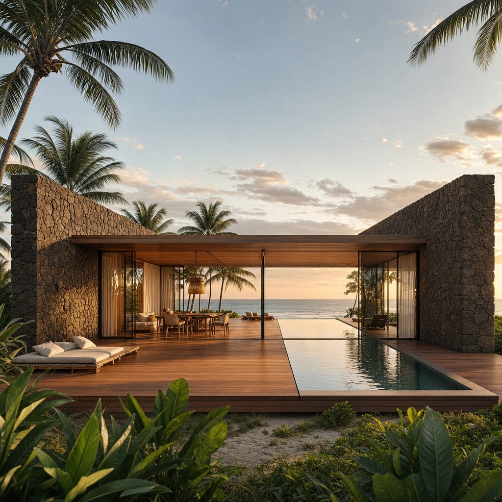 Eco Habitat na ambientação Praia